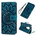 Produktbild G7 Play Handyhülle Kompatible für Motorola Moto G7 Play Hülle Wallet Case Cover PU Leder Tasche Mandalas Muster Flipcase Schutzhülle Handytasche Skin Ständer Klapphülle Schale Bumper Magnet-Türkis