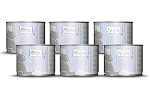 MjAMjAM - cibo umido premium per gatti - tacchino sbollentato con abbondante salmone in salsa, confezione da 6 (6 x 185 g), senza cereali con carne extra