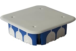 Zenitech BLM BLI690124 Boîte de dérivation étanche 120 x 120 x 40 avec couvercle, Bleu