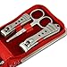 [Official Shop] BXT Stainless Steel Personal Manicure & Pedicure Tools Set of 8 - Red