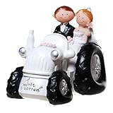 gewichtsstein schlepper Brautpaar Hochzeitsdekoration mit Traktor. Breite 9,5cm, Höhe 11cm, Länge 12,5cm. Lieferung: 1 Stück