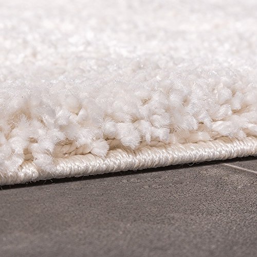 Shaggy Teppich Rio XXL Super Shaggy Hochflor Langflor Uni Creme, Grösse:120×170 cm - 2