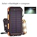 Produktbild 10000MAH Solarenergie Power Bank Zubehör, Wyurhjh® DIY Wasserdichte LED Kompass Power Bank Jacking mit Fall PCBA Board Solar Energy Board LED Board (Gelb)
