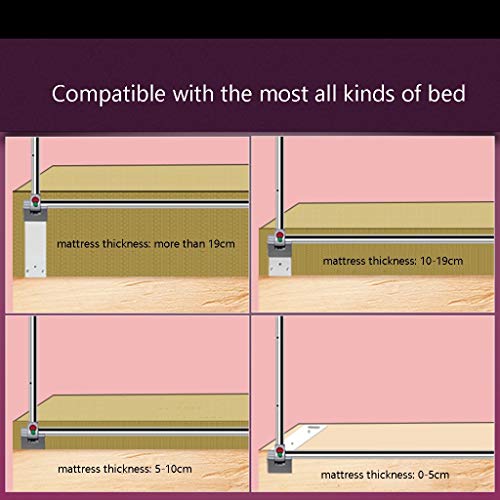 Bettgitter Bettschutzgitter Extra Lange Bedrails Für Kleinkinder Queen Bett Verstellbare Klapp Kleinkinder Sicherheit Bett Schienen 71cm Hoch (Farbe : Pink, größe : Length 120cm)