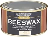 Acabado excelente. Ronseal CRPBWN4 400g - Pasta de cera de abeja para madera, color madera natural
