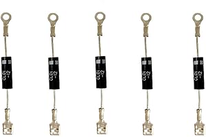 HiLetgo 5pcs CL01-12 Diodo Microwave Oven Induction Cooker High Voltage Microwave Diodo 12kV 350mA Diode Rectifier HVM12/T3512/512TH