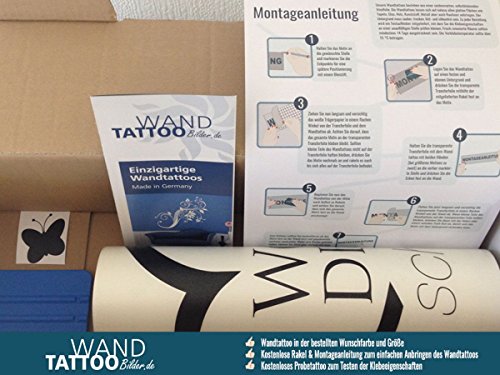 Wandtattoo-bilder® Wandtattoo Die Vergangenheit ist Geschichte Nr 3 Wanddeko Wohnzimmer Dekoration Größe 100×26, Farbe Schwarz - 5