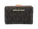 Produktbild Michael Kors Damen Geldbörse, braun mit MK Logo 3x8x13 cm, Echtes Leder, JET SET TRAVEL