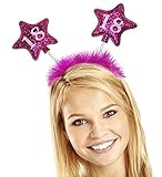 18th Birthday 18. Geburtstag Haarreifen / Kopfband - pink Einheitsgröße -