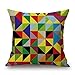 Produktbild Geometrische Überwurf Kissen Fall 45,7 x 45,7 cm/45 von 45 cm Geschenk oder Dekor für Frau, Küche, Mutter, Boden, Esszimmer, Paare – beide Seiten