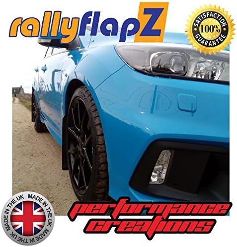 rallyflapZ/Set of 4 Custom made Mud Flaps Including Fixing Hardware & Instructions - Black Rally Spec Kaylan Polyurethane (RFFRSMK3-BLK-KLN)