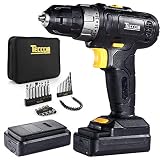 ⚒【27 Accesorios】- Cuenta con accesorios 27pcs que son adecuados para el montaje y reparación de muebles, decorar su casa. El clip para el cinturón se puede colgar del cinturón para facilitar su transporte y colocación. Luz LED integrada para una iluminación óptima de las áreas de trabajo oscuras.