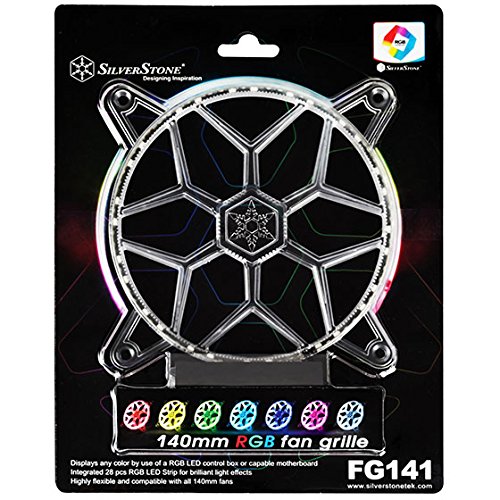 SilverStone SST-FG141 – 140 mm Lüftergitter mit 28 integrierten RGB LED - 10