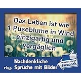 Das Leben ist wie 1 Puseblume in Wind einzigartig und vergäglich: Nachdenkliche Sprüche mit Bilder: Bekannt aus Facebook