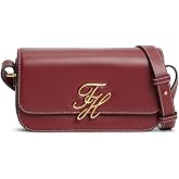Tommy Hilfiger Script Leather Omuz &Ccedil;antası, Standart, AW0AW18399, BROWN, Kadın
