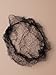 3 PACK BROWN OR BLACK FINE MESH HAIR NETS UNISEX GREAT FOR WORK (Black)