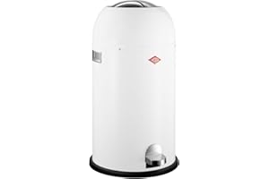 Wesco 184 631 Kickmaster Abfallsammler 33 Liter weiß, 37.5 x 37.5 x 69cm