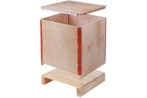 Propac z-casl505050 caisses en bois pliantes, 52 x 52 x 64 cm, 100 kg