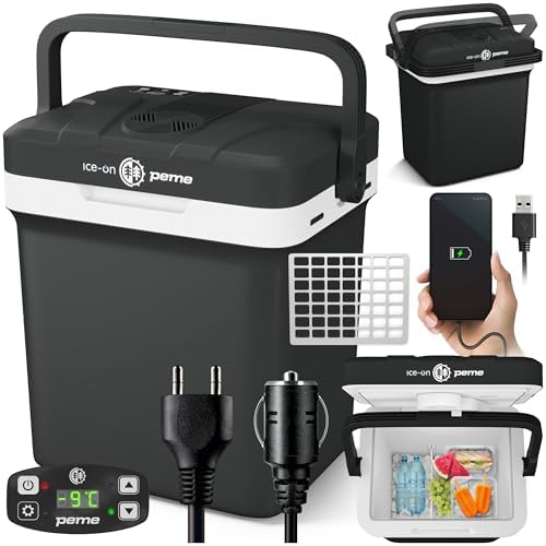 peme Frigo Portatile Elettrico 12V 220V Frigorifero per Auto Camper 22,9 L
