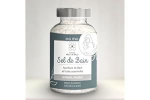 CONSEIL FLEUR DE BACH Sel de bain aux fleurs de Bach et aux Huiles essentielles BIO - Detente et sommeil- Retrouvez le plaisir du bain pour vous et vos enfants