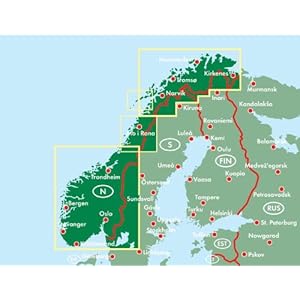 Noruega, mapa de carreteras. 1:600.000. Freytag & Berndt. (Auto karte)