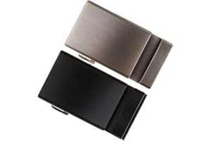 chiwanji Fibbia Della cinturo A Cricchetto In Metallo Fibbie A Scorrimento Automatico Di Ricambio Rettangolare