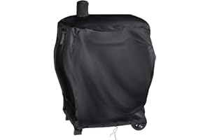 Feestars BBQ Barbecue Cover for XL Smoker Charcoal Grill, Waterproof Cover for Protecting Barbecue Grill Outdoor Garden Use