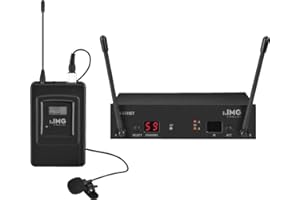 MONACOR IMG STAGELINE TXS-631SET Multi-Frequenz-Mikrofonsystem mit UHF-PLL-Technik schwarz