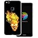 Produktbild dessana Totenköpfe transparente Silikon TPU Schutzhülle 0,7mm dünne Handy Tasche Soft Case für Huawei P10 Lite Totenkopf Feuer