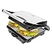 Produktbild Grill mit Antihaftbeschichtung Stein Beschichtung 1000 W – Maschine für sandwish Panini Croque Herr