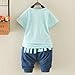 Pandaren® summer cotton shortsleeve shorts set pants sports clothing set for baby boy girl infant toddler (Milk Bottle) (18-24 months)