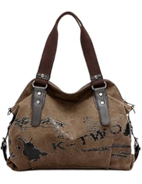 Damen Graffiti Schulterbeutel Vintage umhängetasche Handtaschen Mädchen Retro Schultasche Alltagstasche Frau Messenger...