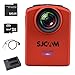 Produktbild BOOMYOURS Original SJCAM M20 Wifi Mini Actioncam,Action Sport Kamera,Helmkamera(Sony IMX206 sensor,2160p,Gyro,166°adjustable FOVNTK96660 Novatek CPU)+Extra Akkus+32GB Micro SD Card+USB Akku ladegerät+USB to AV out Kabel-rot