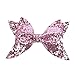 Beauty Hair Pins,Kingko® Colourful Sequins Bow Hairpins Hair Clips for Children Kids Girls Hair Accessories (Pink)