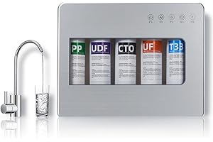 Ginian Untertisch-Wasserfilter-System Fünf-Stufen-Filterung ultrafilter. Haushalt Fünf-Stufen-Filterung ultrafilter. Haushalt Wasserreiniger, 0,01 Mikron Filtrationsgenauigkeit (MACHINE)