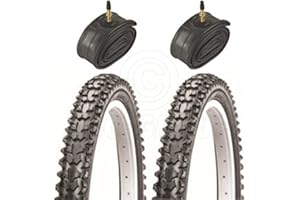 Vancom 2 Bicycle Tyres Bike Tires - Mountain Bike - 26 x 2.10 - With Presta Tubes