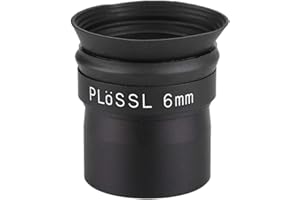 Sxhlseller PL Plössl 6 mm Okular - 1,25 Zoll Hochheiliges Astronomisches FMC Teleskop aus Aluminiumlegierung für Planeten/Nebel/Sternhaufen/Diffuse Nebel