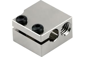 DORUNDEA Upgrade High Temperature Plated Copper Volcano Heater Block Compatible with Anycubic Vyper, Artillery Sidewinder X1 X2 Genius Titan Aero Extruder Volcano Hotend Parts 3D Printer