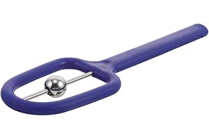 COLLBATH Esercizi muscolari orali per allenamento della lingua, per la lingua, per allenare i muscoli delle labbra, per muscoli orali, in acciaio inox, blu