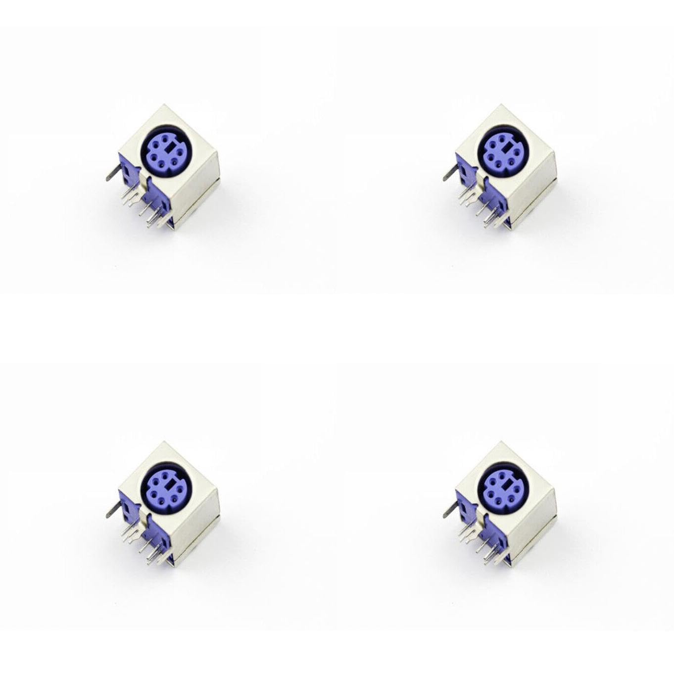 Upgrade Your Gaming with (4 pc) Pro3D 6P Purple PS-2 Socket for Keyboard/Mouse