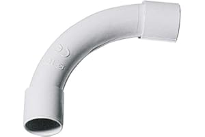 PEBSHOP Curva 90° PVC per tubi rigidi passacavi (Ø 20 mm. cf. 50 pz.)