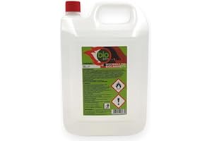 Bioetanolo combustibile stufe Bio Sprint 5 litri 99,9% inodore no fumo naturale no zolfo, Plastica, Rosso