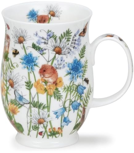 Tasse en Porcelaine fine - Bouquet de Pensées