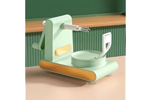 YUZITA Apple Peeler e Corer, Peelers di patate Apple Peeler Corer Slicer Suction Base con Apple Cutter 8 fette in acciaio inox Blades Cucina Macchina per peeling Pear Peelers con corer Tool (Verde)