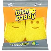 Scrub Daddy Dish Daddy Refills (2 Adet) Sarı, Pembe