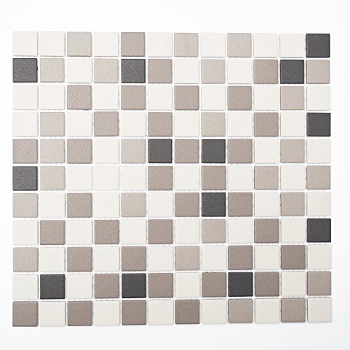 Preisvergleich Produktbild Mosaikfliesen Fliesen Mosaik Küche Bad WC Wohnbereich Fliesenspiegel Keramikmosaik Quadrat unglasiert Boden 6mm #K270