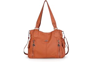 NICOLE & DORIS Femme Sacs à bandoulière Grandes Poches Sacs à Main portés Main en PU Cuir Souple Femme Cabas Sac D'épaule