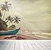 Produktbild Vintage Strand Fototapete Paradise Island Ocean, XX Large 3000mm x 2400mm