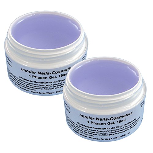 Immler-Nails-Cosmetics 2 x 3in1 Allround 1-Phasen Gel, 1er Pack (1 x 30 ml)