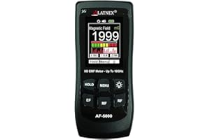 LATNEX AF-5000 5G EMF-Messgerät, HF-Detektor, Tester und Lesegerät mit Kalibrierzertifikat – testet und misst HF- und Mikrowellen, 3-Achsen-Gauß- oder Tesla-Magnetfelder und elektrische ELF-Felder